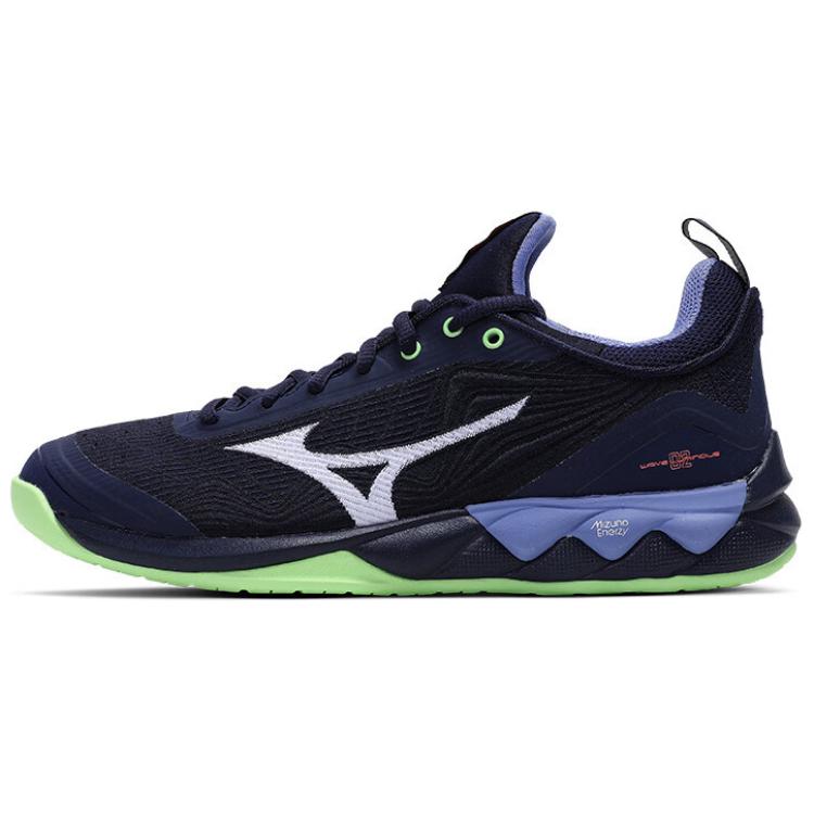 Mizuno Wave Luminous 2 Evening Blue Tech Green Unisex Volleyball Shoes V1GA212011 41