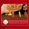 Handmade Chinese Zodiac Pendant Golden Sheep Lucky Charms Goat Hanging Ornament  Car Decor