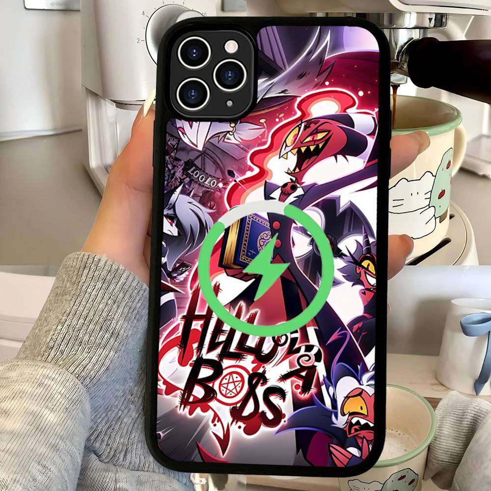 H-Helluva Boss Anime Magnetic Wireless Phone Case For IPhone 17 16 15 14 Plus 13 12 11 Pro Max