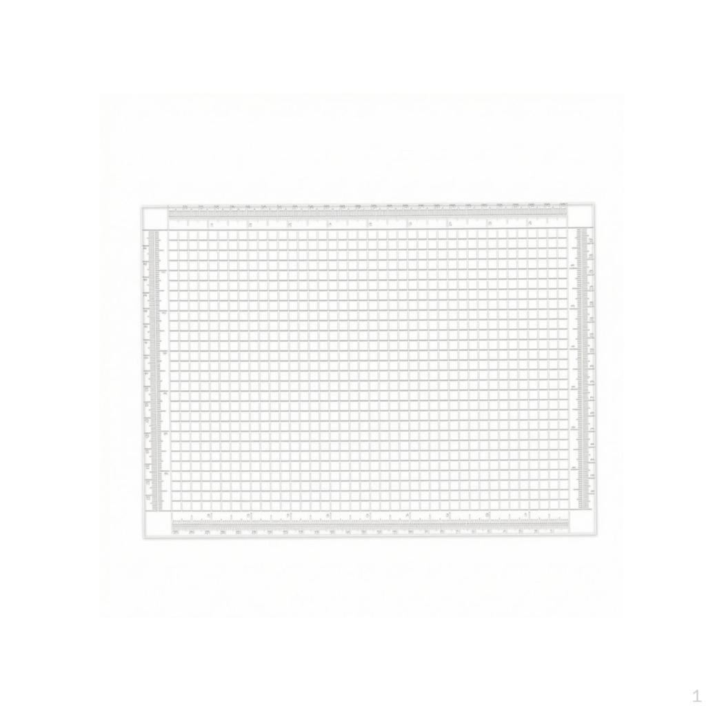 Transparent Template Pad Tracing with Ruler Translucent