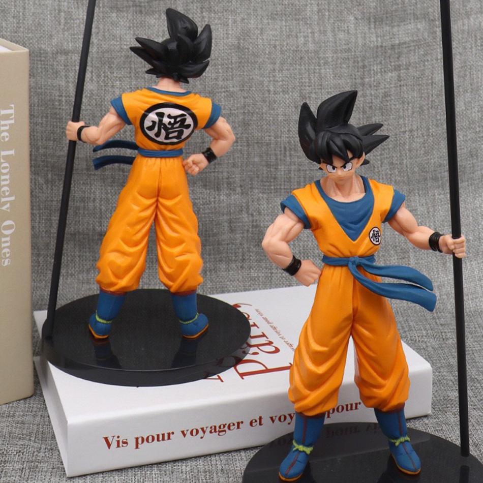 Dragon Ball Son Goku Super Saiyan 20cm Action Figure Collectible Ornament DBZ Anime PVC Model Gift for Christmas In Stock