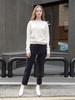 PINBLACK Solid Straight Slacks Navy