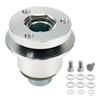 Disconnect Hub Adapter Replacement Aluminum Alloy Quick Release 360 Steering Wheel Hub Adapter Kit for 3 Hole Hub IMCA Racing