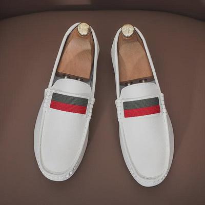 Scarpe da guida slip-on in pelle moda estiva da uomo: Elegante, Comodo e con Suola Morbida per l'Uso Casual