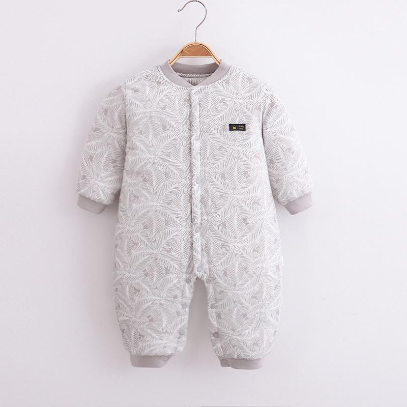 

Осенне-зимний стеганый хлопковый детский ромпер - Теплый наряд для новорожденного на прогулку 90cm (12-15 months)