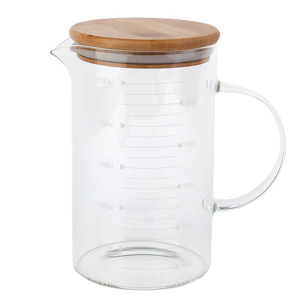 

300ML Household Transparent Ht Resistant Glass Cup with T Lid