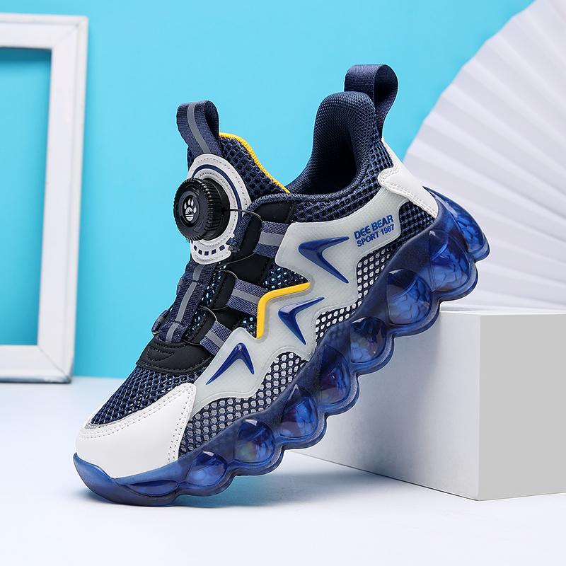 

Детская мода, дышащая одинарная сетка, повседневные трендовые прогулочные детские студенческие кроссовки для бега, спортивная обувь для мальчиков и девочек, удобные спортивные кроссовки 29 темно-синий