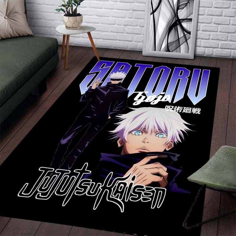 Tappeto con Bellissimo Motivo Jujutsu Kaisen - Tappeto Antiscivolo per Cucina e Esterno, Decorazione per la Casa e la Camera da Letto, Regalo di Compleanno