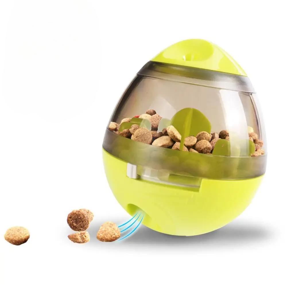 

Pet Leak Ball Несъедобная игрушка для кошек и собак Головоломка Диспенсер для кормления Интерактивные аксессуары для игр Missed food Tumbler зелёный