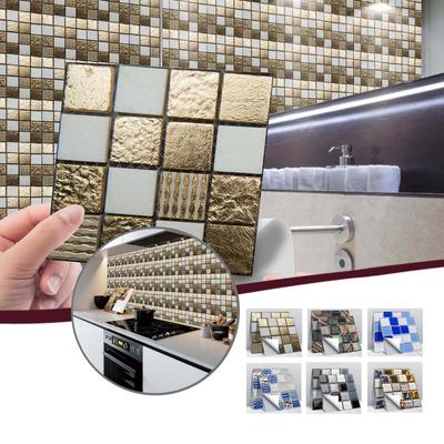 40pc 3D Crystal Tile Stickers DIY Self-Adhesive Wall Stickers