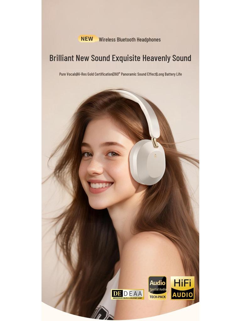 A10 Stereo Over-ear Bluetooth Headset: Foldable, Long Battery Life, with Private Model Patent