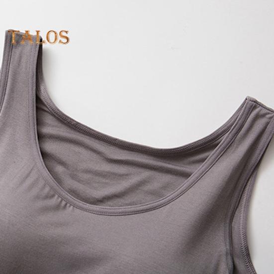 Dámské tílko s vestavěnou policovou podprsenkou, ležérní tílko se širokými ramínky, jógové tričko, letní základní polstrované cvičební spodní prádlo
