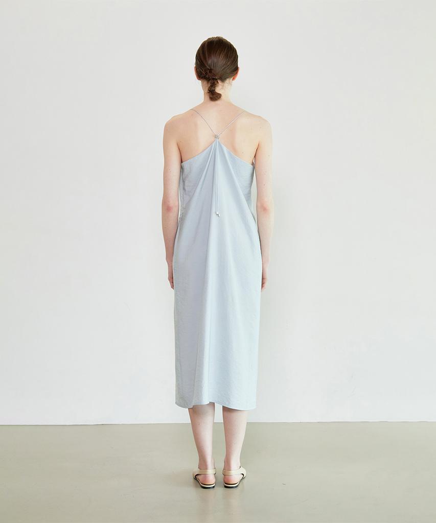 Supaeg Silky Nita Dress _ Sky Blue, Black