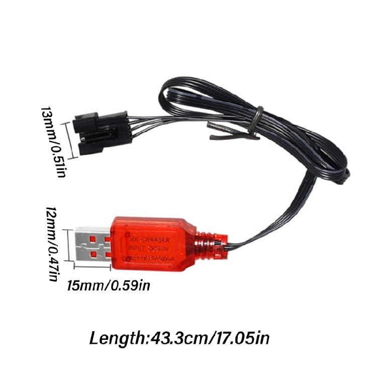 USB Battery Charging for 7.4V 500mA Lithium Batteries for Fast Speed Remote Controlled Devices