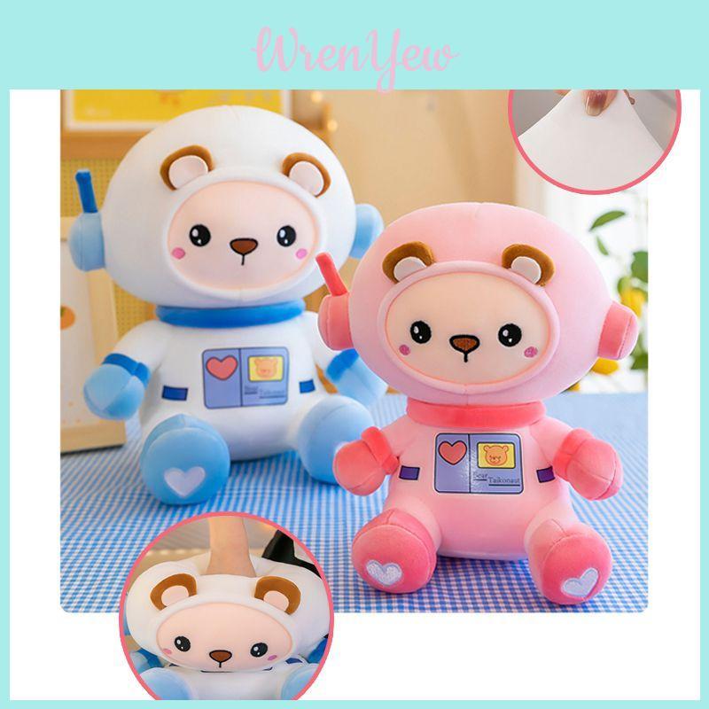 Lovable Cartoon Space Astronauts Bear Plush Doll With Colorful And Non-toxic Material