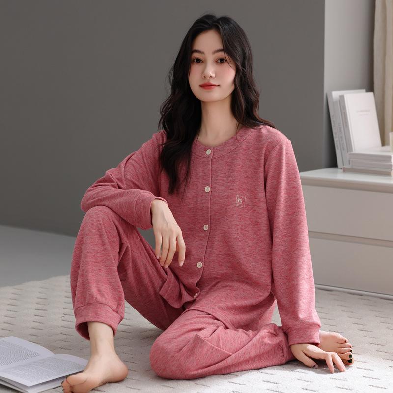 

Пижама женская осенне-зимняя теплая из немецкого вельвета с длинным рукавом модная домашняя одежда зимний тонкий вельветовый свободный костюм 2XL