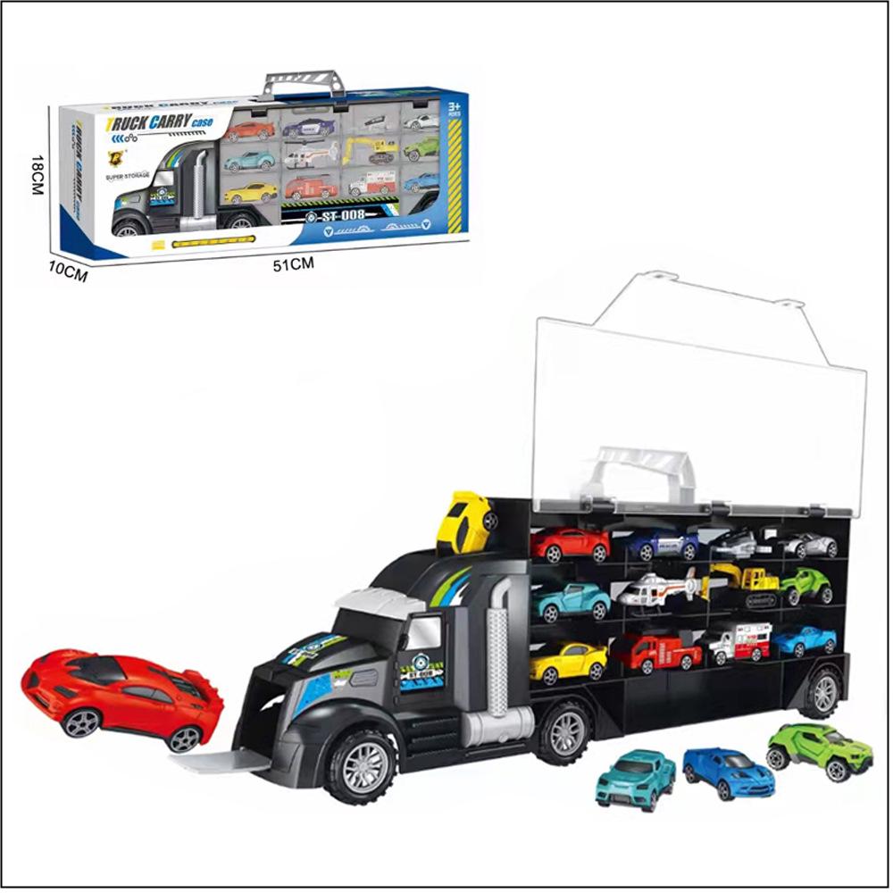 P858 Dinosaur Storage Toy Truck - Pull-back Freight Car Model