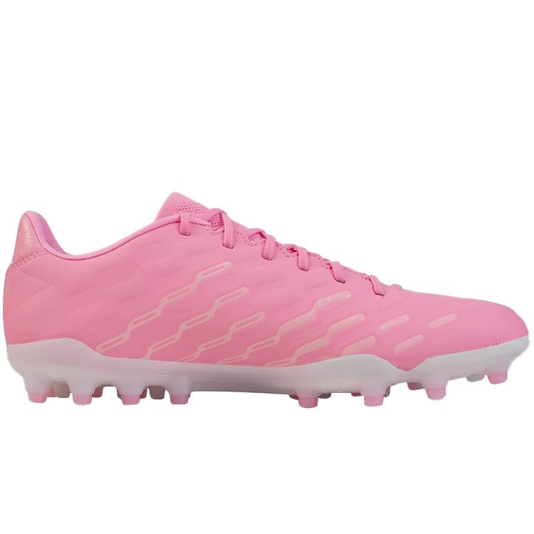 New LiNing MG Rubber Short Studs Artificial Ground Cushioning Anti Slip And Wear Resistant Soccer Shoes Men's Pink YSFU027-5
