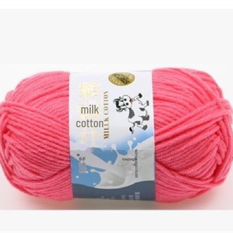 Milk Cotton Yarn Set for DIY Projects: Scarf, Crochet Slippers, Hand-Woven Bags