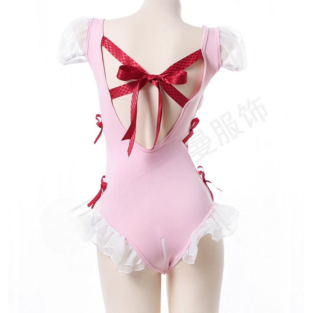 Maid Uniform Women Evening Dress Japan Popular Anime Role Play Costumes Animation Show Short Skirt Sleeveless Swimsuit Hollow