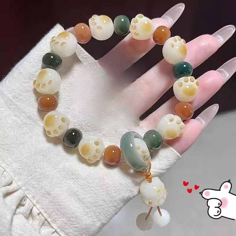 Braccialetto con Perline - Accessorio di Alta Gamma, di Nicchia e Versatile per Uomini e Donne, Caratterizzato da Uno Stile Retrò e Perfetto per le Coppie.