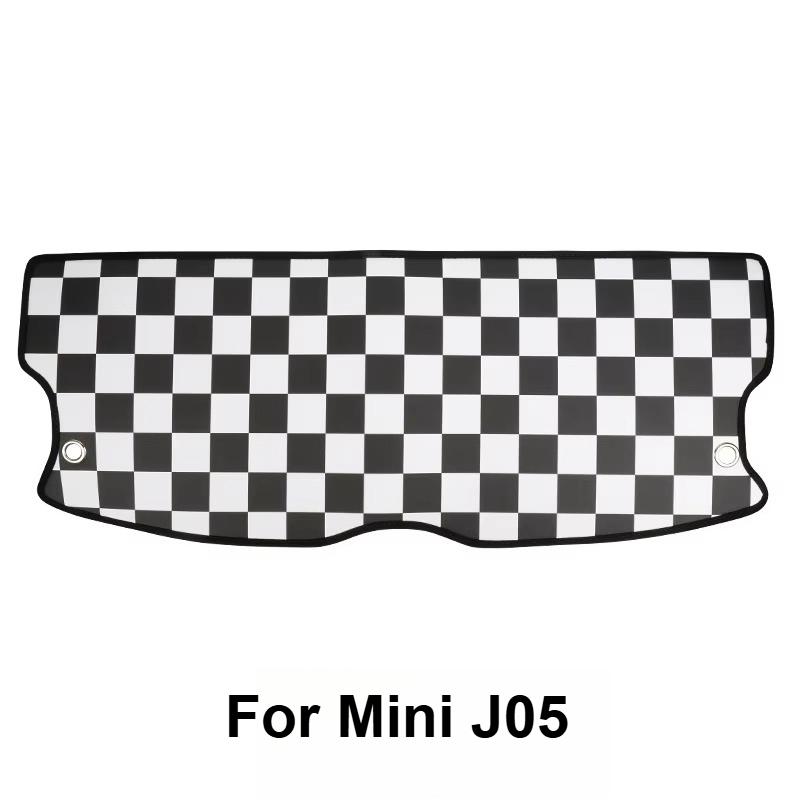 1PC Leather Car Trunk Window Protection Pad For Mini Cooper J01 J05 U25 2024 2025 Car Styling Interior Decoration Accessories