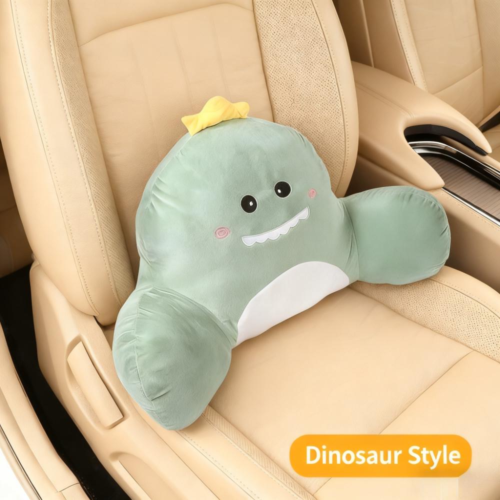Cartoon Car Neck Pillow Plush Headrest Cushion Auto Lumbar Support Pillow Waist Cushion Cute Car Headrest Pillow