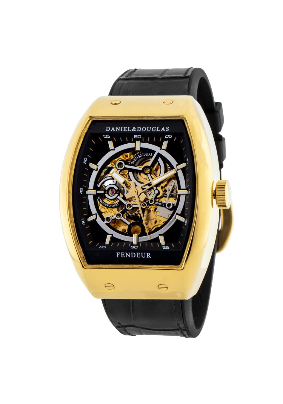 

DANIEL & DOUGLAS DD8810 Мужские автоматические часы-скелетоны (Золото и черный)