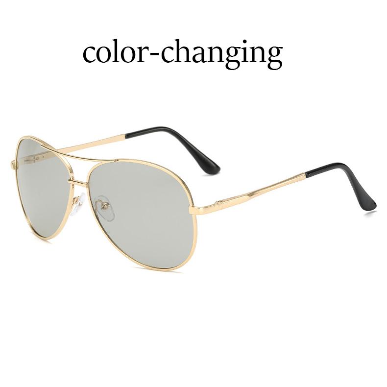 Classic Pilot Photochromic Sunglasses Men Safety Driving Sun Glasses Women Anti-Glare Change Color Day And Night Eyewear