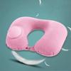 U-Shaped Inflatable Travel Pillow Portable Air Neck Support Cushion Comfortable Sleeping Press To Inflate Pillow Neck Pillow