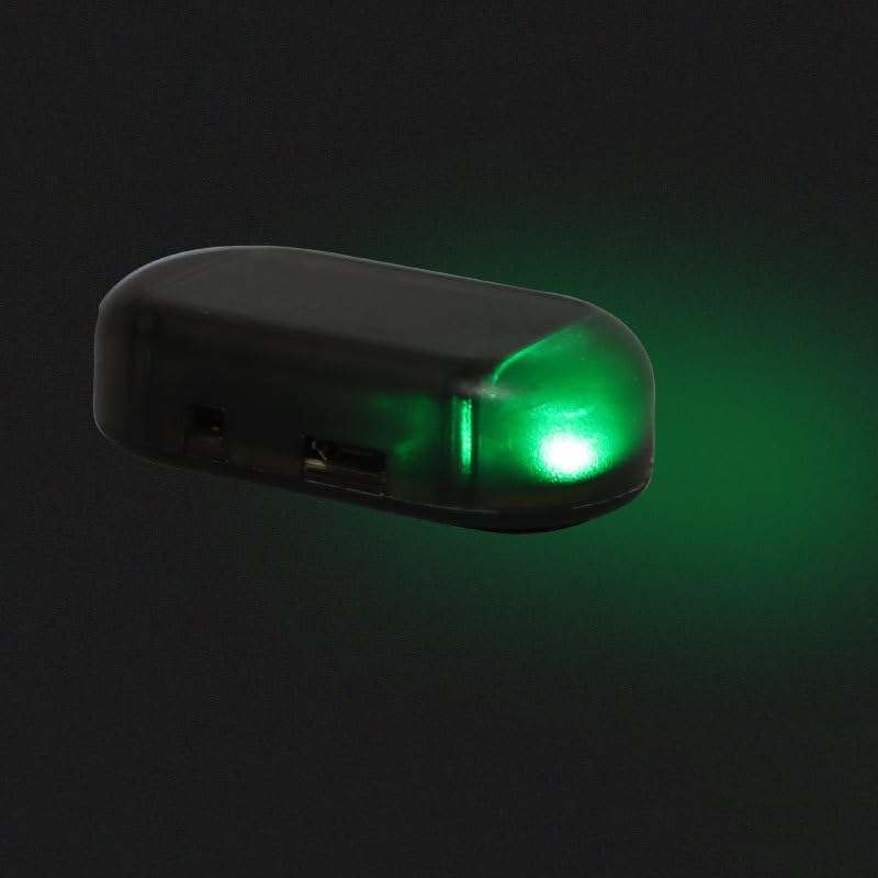 Car Solar Warning Light Solar Enel LED Light Simulator Analog Simulation Warning Lamp Simulation Warning Light Anti-theft Flashing Lamp