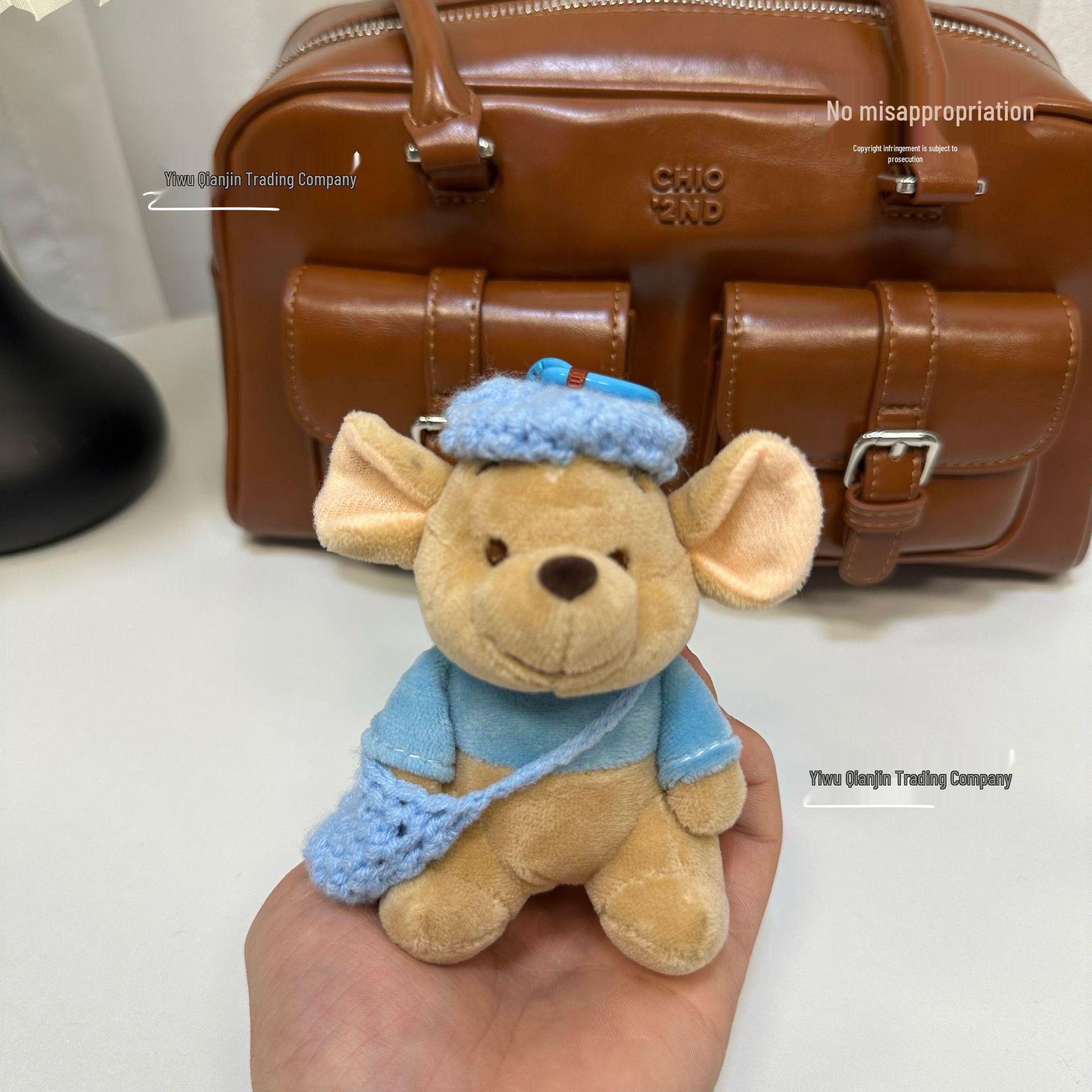 

Плюшевый кулон в виде кенгуру - Милая мультяшная мягкая игрушка для брелока на сумку или ключи для машины 10cm Ordinary