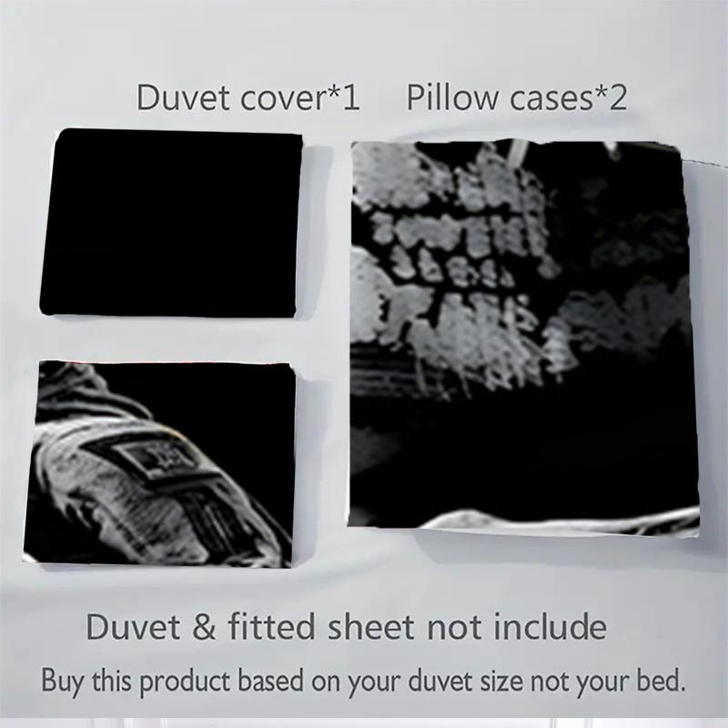 3pcs Call of Duty Bedding Set-Universal Three-Piece Suit for Bedroom, Guest Room, Living Room, Hotel-Perfect Gift for Fans, Travelers, Daily