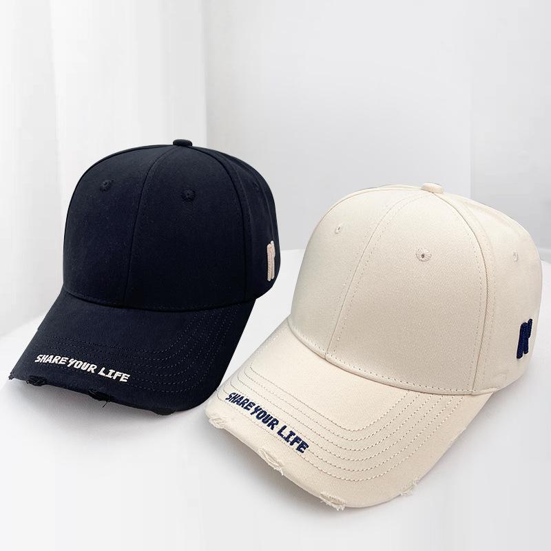 Spring sunshade sunscreen simple embroidery letter versatile baseball cap women
