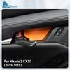 4PCS Top Suede Trim LHD RHD Sticker For Mazda 3 Axela CX30 CX-30 2019 2020 2021 2022 2023 2024 2025 Car Inner Door Bowl Panel