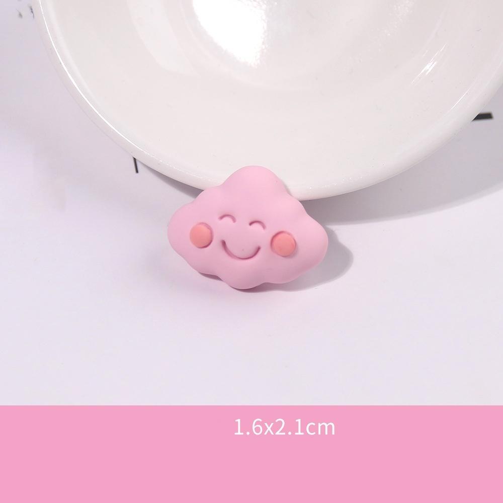 10Pcs Frosted Resin Accessories Simulate Cartoon Cream Glue Rainbow Cloud Phone Case Accessories Popular Diy Trinkets Luck Bag