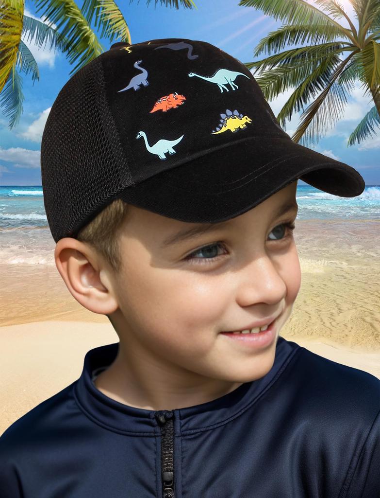 Netzkappe für Sonne Baby UV für Mädchen und Sonnenbrand UV Schwarz Größe M [Panegy] Kinder, Hut, Hut, Schutz, Atmungsaktiv, Niedlich, Verstellbar, Jungen, Sport,