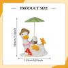 Garden Duck Statue Resin Sculpture Decor Unique Creative Ornament Figurine for Entrance