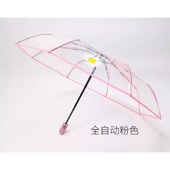 Automatic Umbrella Transparent Manual Umbrella Women's Folding Umbrellas Parasol For Rain And Sun Windproof Business
