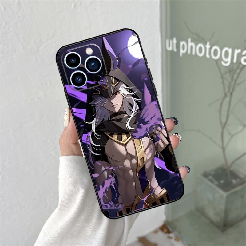 Genshin Impact Cyno Case For iPhone 16 15 11 12 13 14 Pro Max Plus XS X XR 12 13 Mini Back Cover