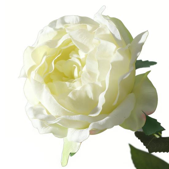 Fleur de Rose Artificielle Fausse Rose au Toucher Réel avec Tige Grandes Fleurs Branches de Roses pour Bouquet de Mariage Fête Saint-Valentin Floral