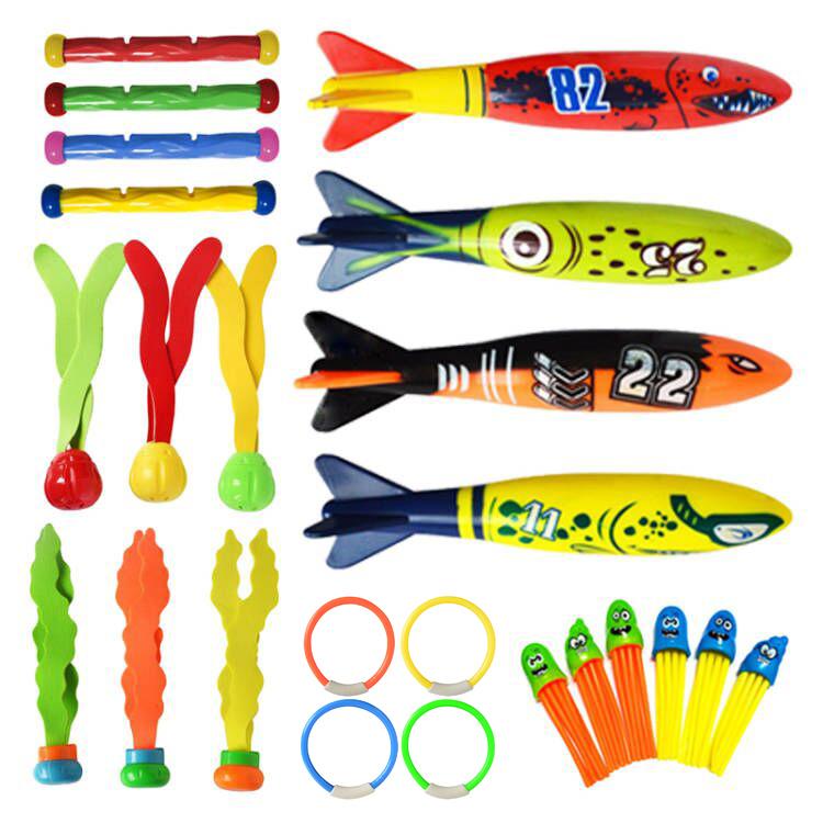 Summer Children Swimming Octopus Pool Diving Toys Water Sports Water Play Toys Diving Stick Gem Set Underwater Grabbing Toys DDJ