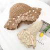 Sun Hat Girl Summer Small Fresh Beach Hat Seaside Sun Protection Sun Hat Korean Version Versatile Bohemian Cool Straw Hat