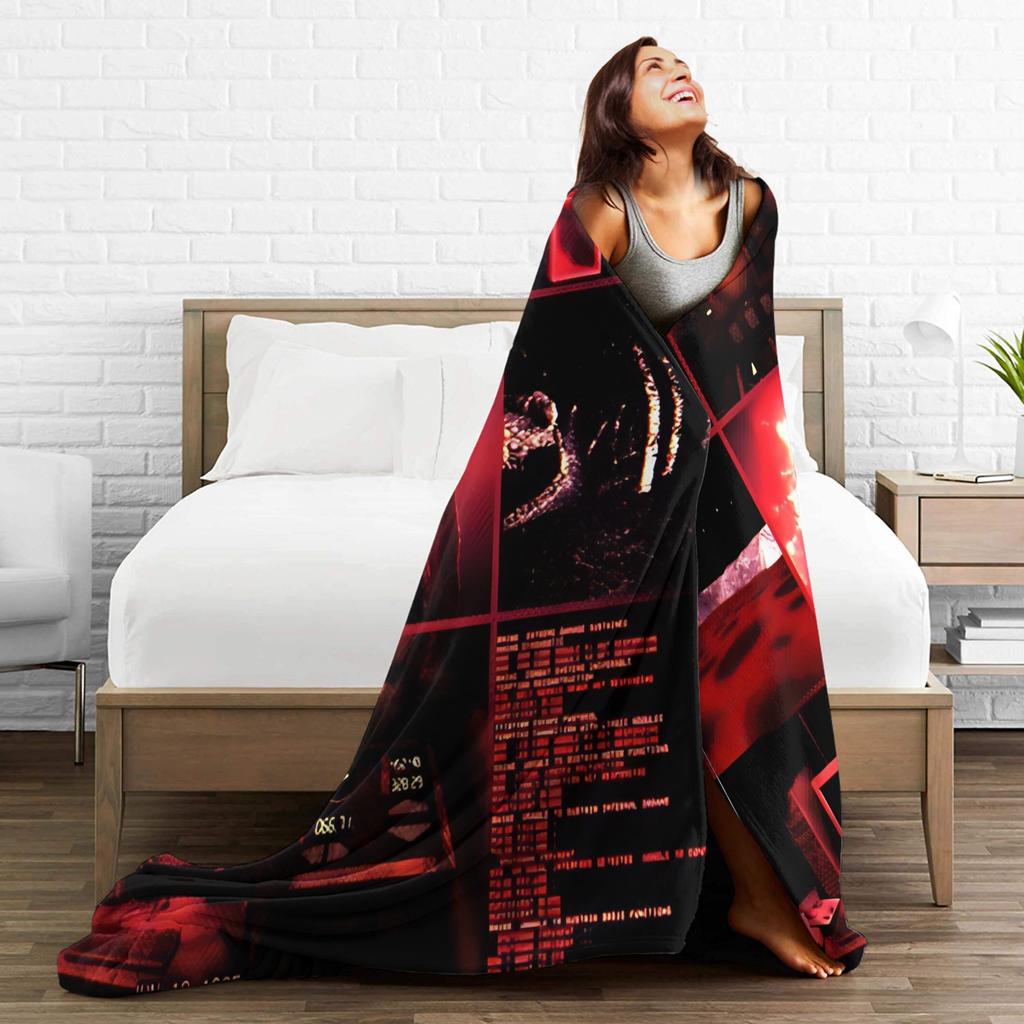 Horror Game Iron Lung Blankets Super Soft Novelty Plush Throw Blanket For Kids Bedroom Flannel Bedspread Bed Cover