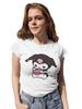 Kuromi Hello Kitty Damen T-Shirt Kawaii Cat Katze Bio Oversize Baumwolle