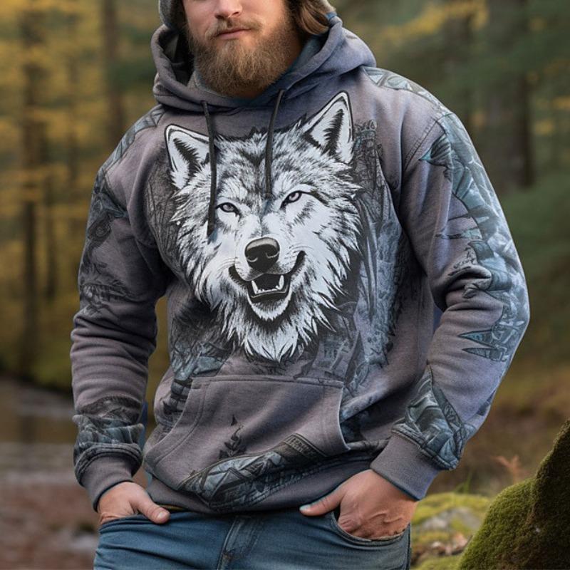 Men's Loose Top Fashion Printed Sweatshirt Casual Hoodies Sweatshirts Men’s