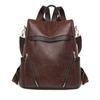 Anti-theft Backpack Women's PU Backpack Large Capacity Lightweight Travel Bag Student Schoolbag
