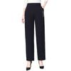 Spring/Summer High-Waisted Straight-Leg Pants for Middle-Aged Women, 45-60, In Solid Colors