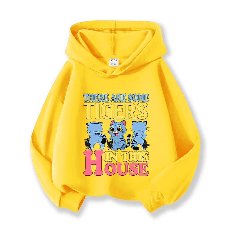 KPop Devil Hunter Huntrix Printed Short Hoodie Children's Casual Fashion Sports Hoodie