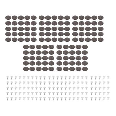 125 Conjuntos Botões de Calças 17mm Padrão Flor de 5 Pétalas Tampa Parafuso Pontiagudo Combo Botões de Rebite de Rosca para